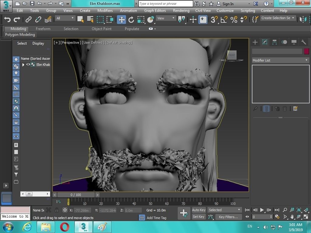 Arabian Head figure for 3D print 3D print model_17