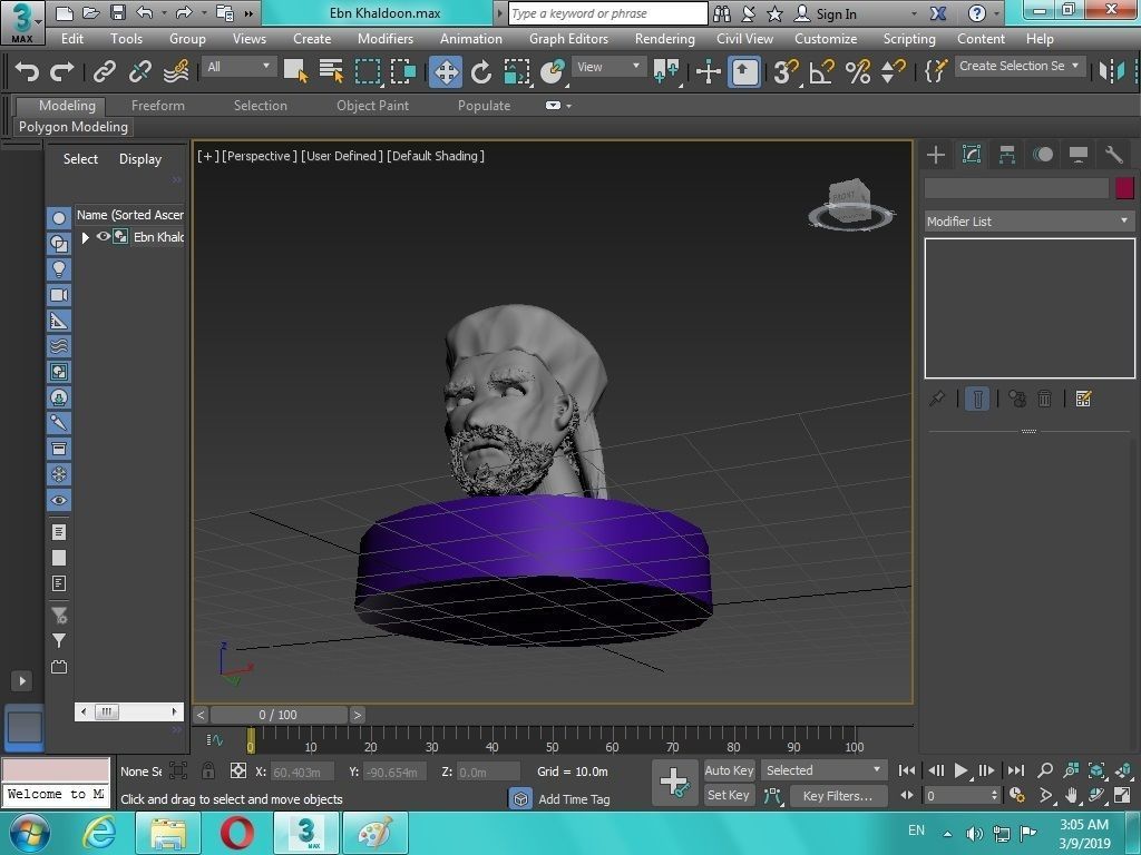 Arabian Head figure for 3D print 3D print model_28