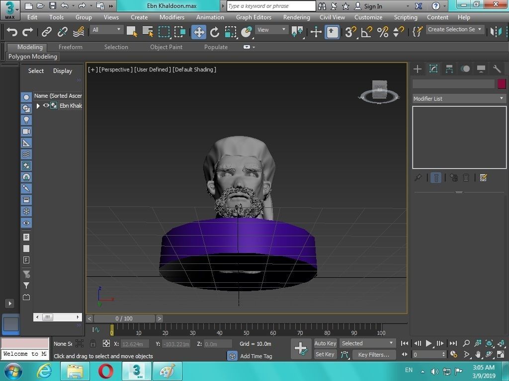 Arabian Head figure for 3D print 3D print model_27
