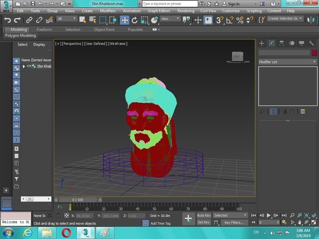 Arabian Head figure for 3D print 3D print model_31