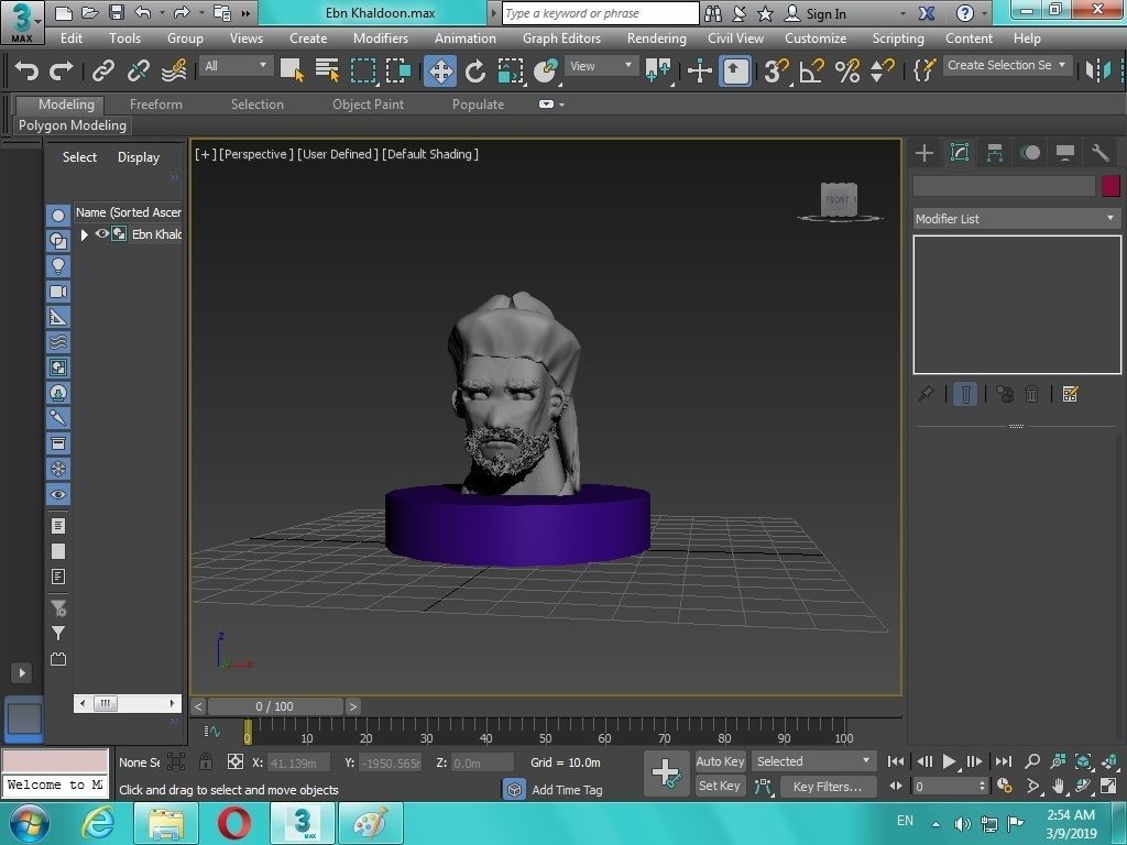 Arabian Head figure for 3D print 3D print model_1