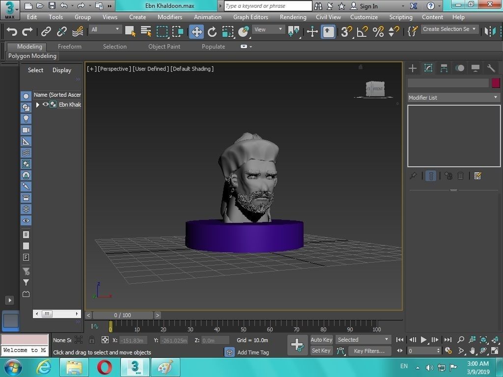 Arabian Head figure for 3D print 3D print model_15