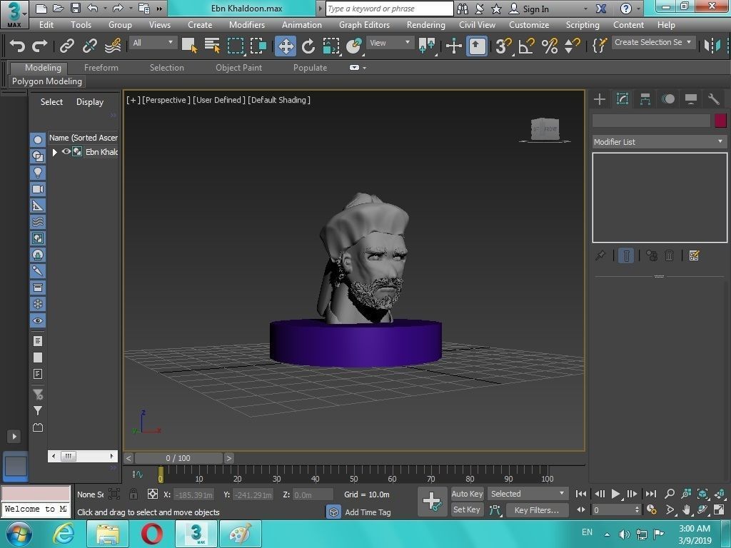 Arabian Head figure for 3D print 3D print model_14