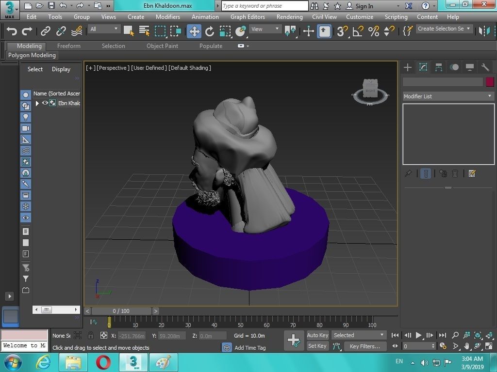 Arabian Head figure for 3D print 3D print model_26