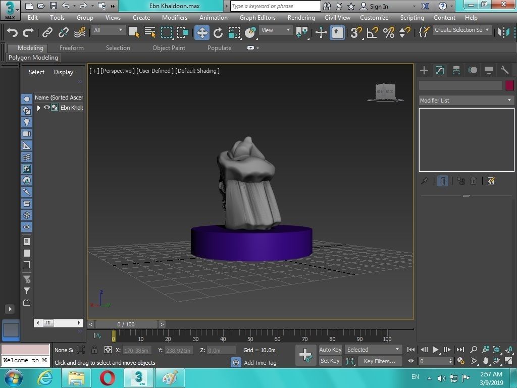 Arabian Head figure for 3D print 3D print model_3