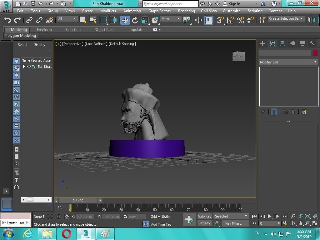 Arabian Head figure for 3D print 3D print model_40