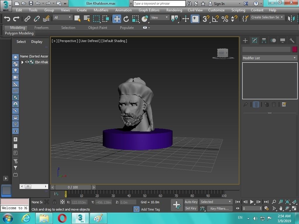 Arabian Head figure for 3D print 3D print model_12