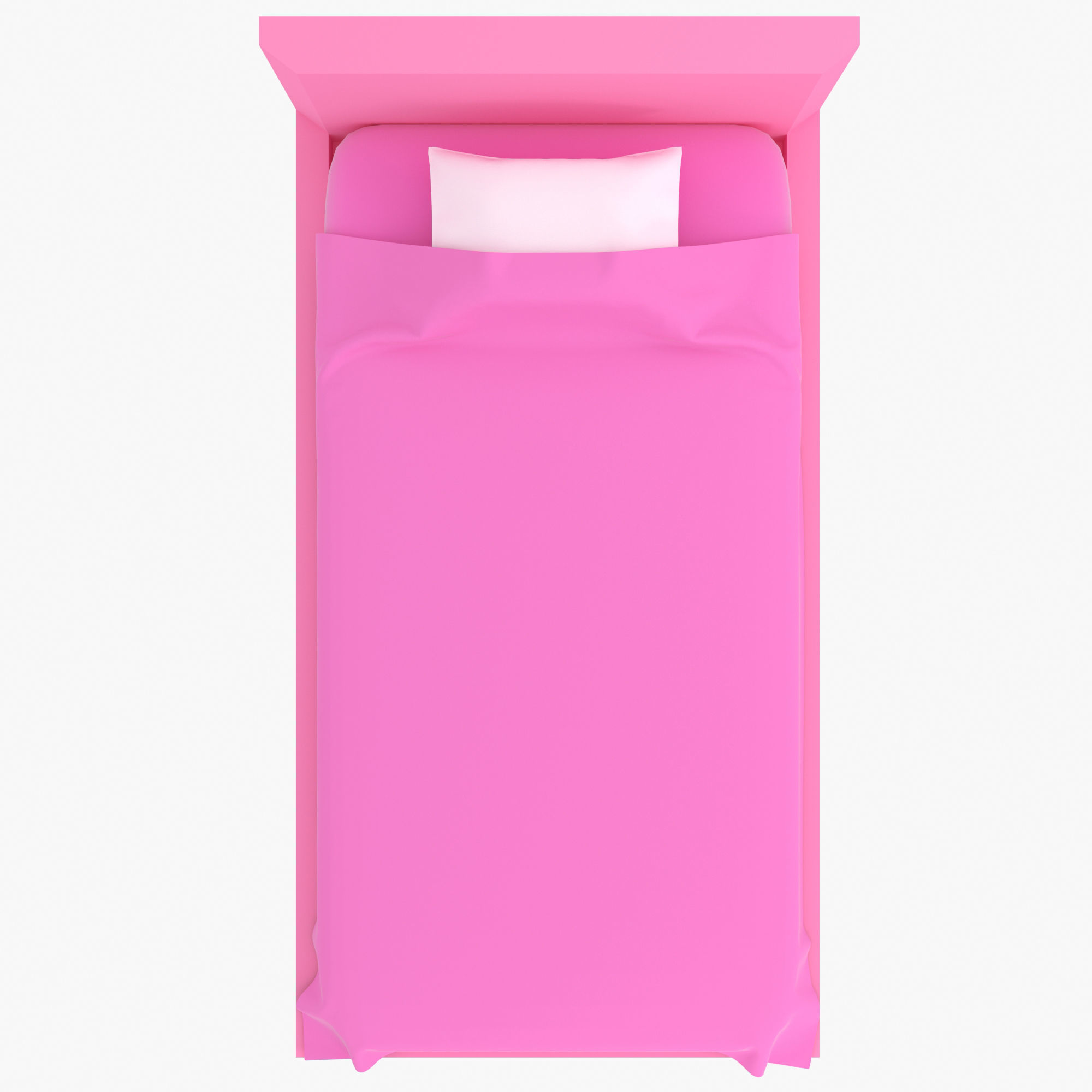 Single Bed LD3D0005 3D model_2