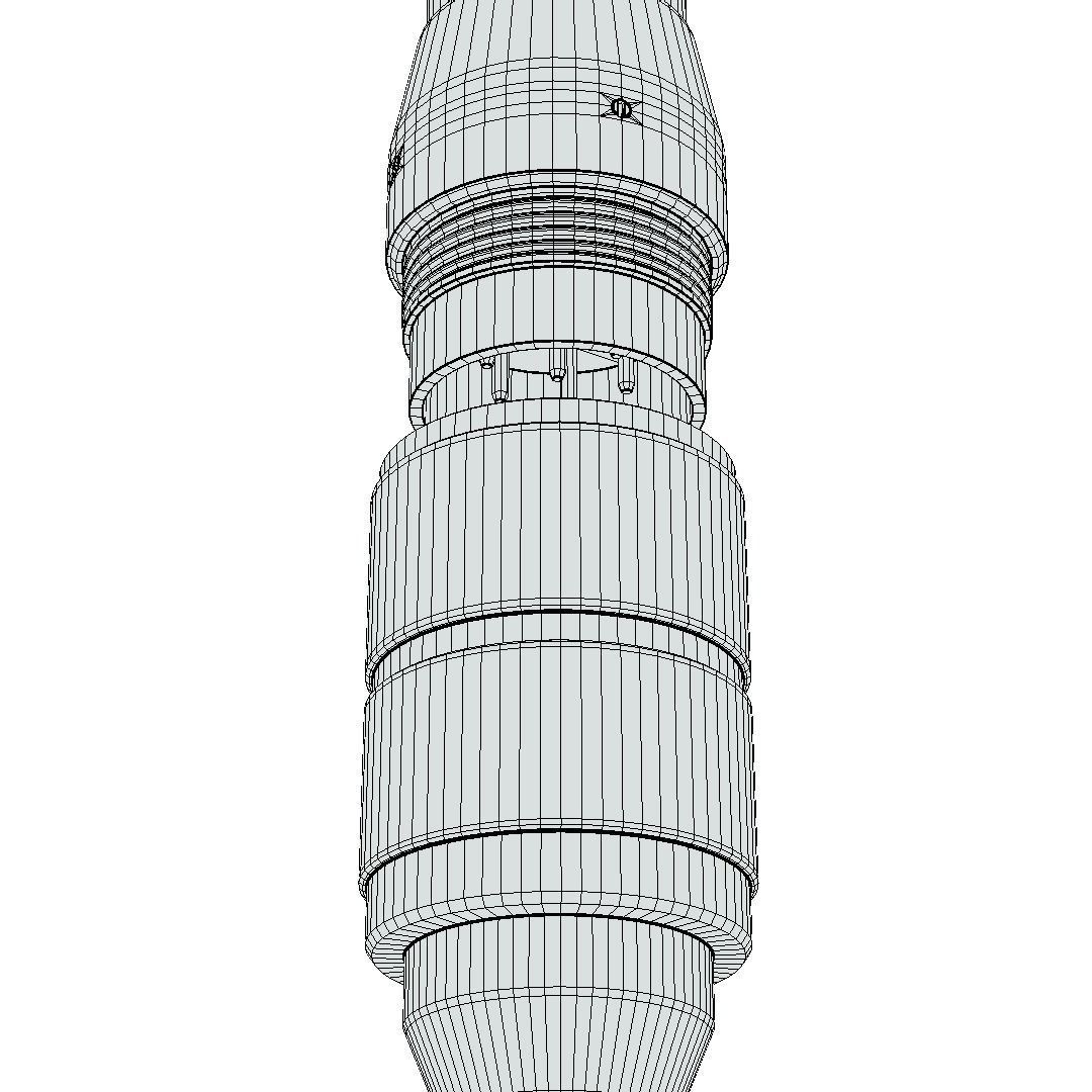 Microphone - Neumann KM254 Low-poly 3D model_13