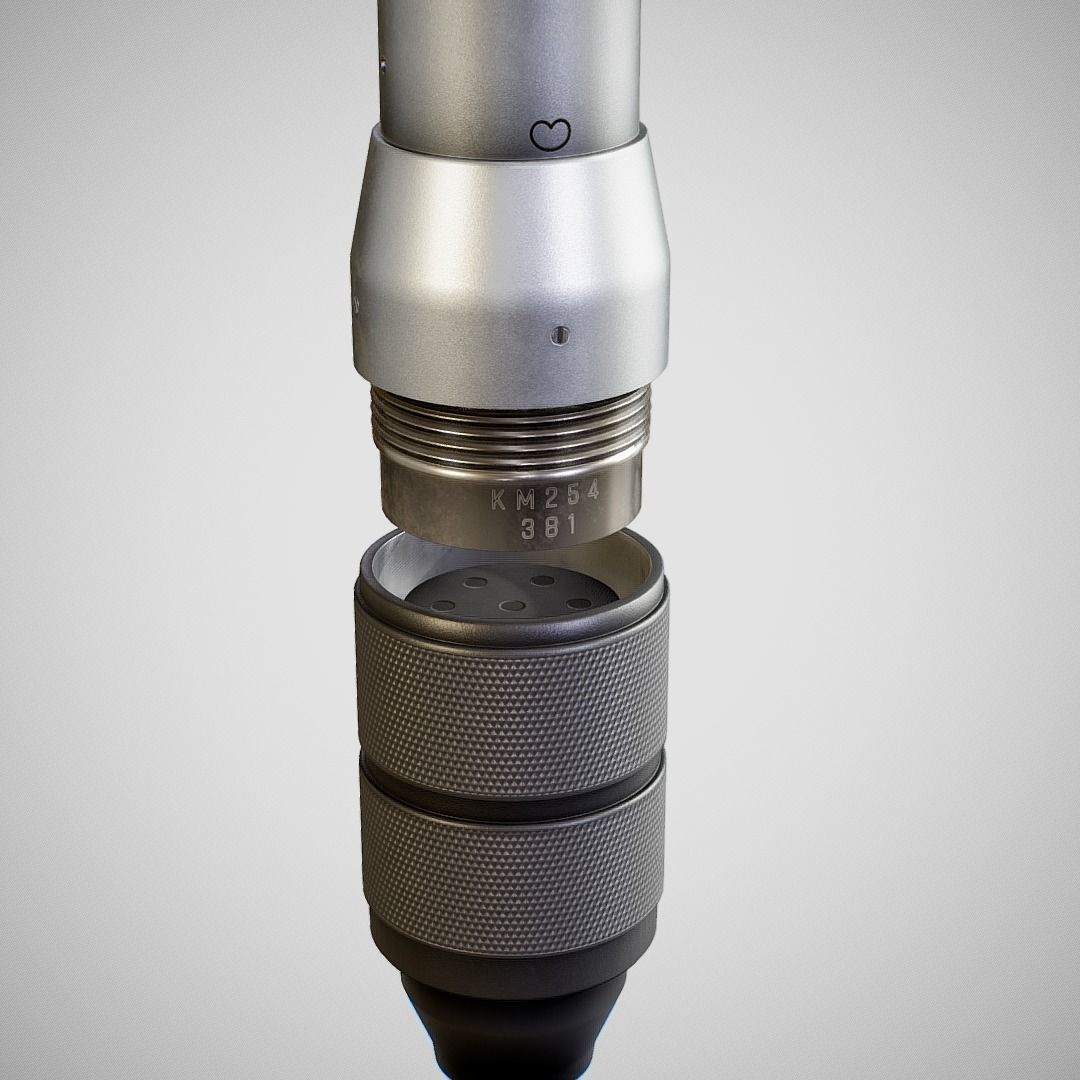 Microphone - Neumann KM254 Low-poly 3D model_6