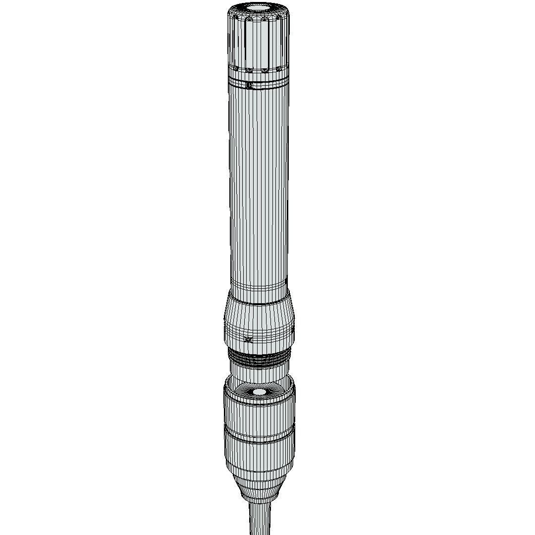 Microphone - Neumann KM254 Low-poly 3D model_9