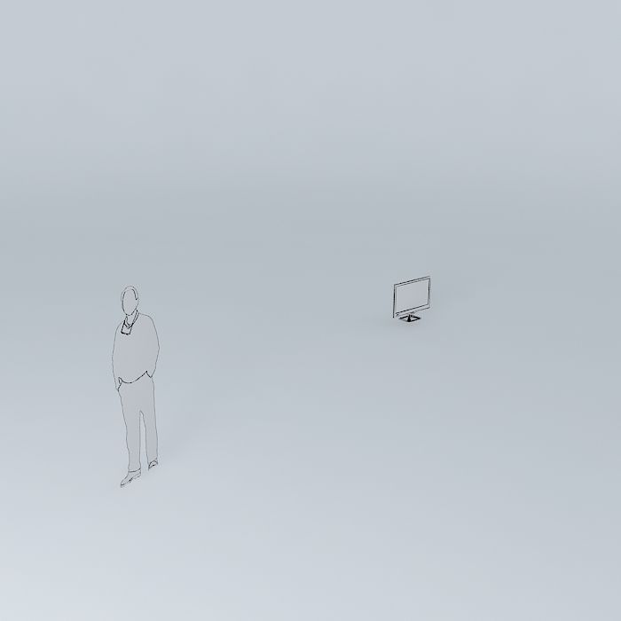 Led screen Free 3D model_3