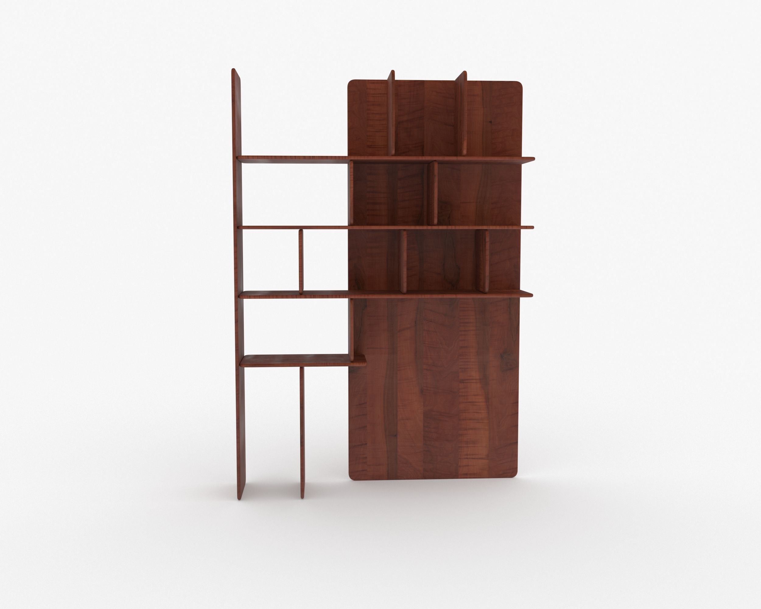 Soft shelf 3D model Low-poly 3D model_3