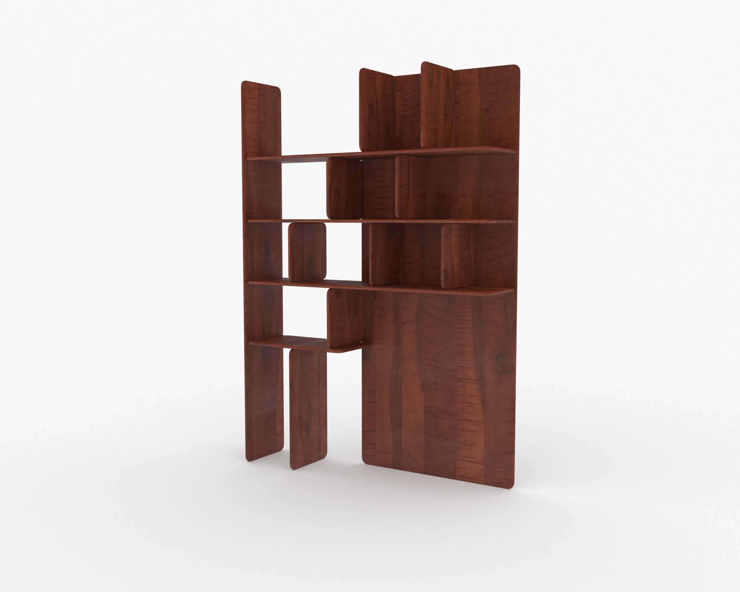 Soft shelf 3D model Low-poly 3D model_2