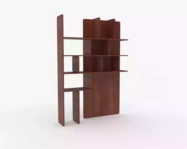 Soft shelf 3D model Low-poly 3D model