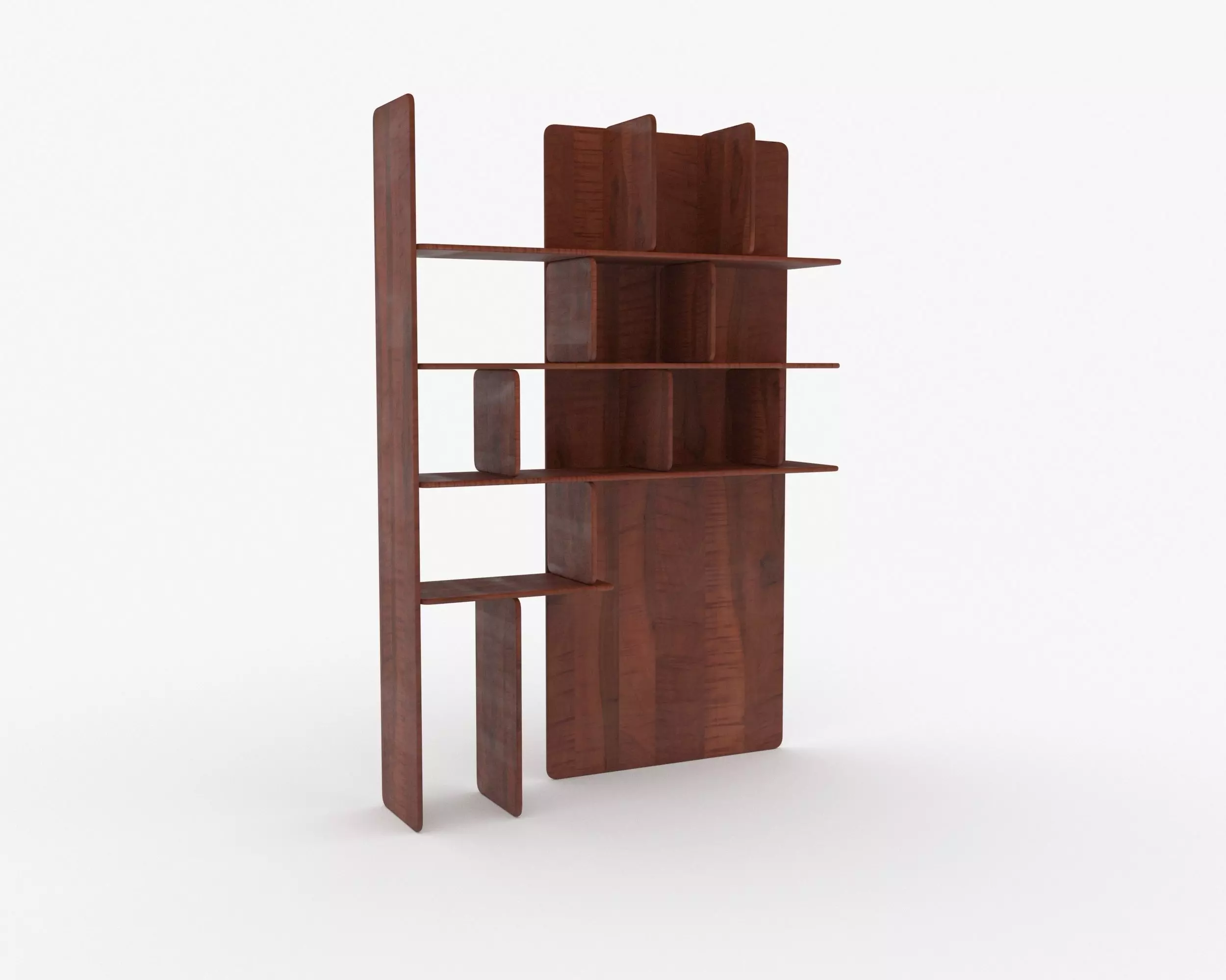 Soft shelf 3D model Low-poly 3D model_0