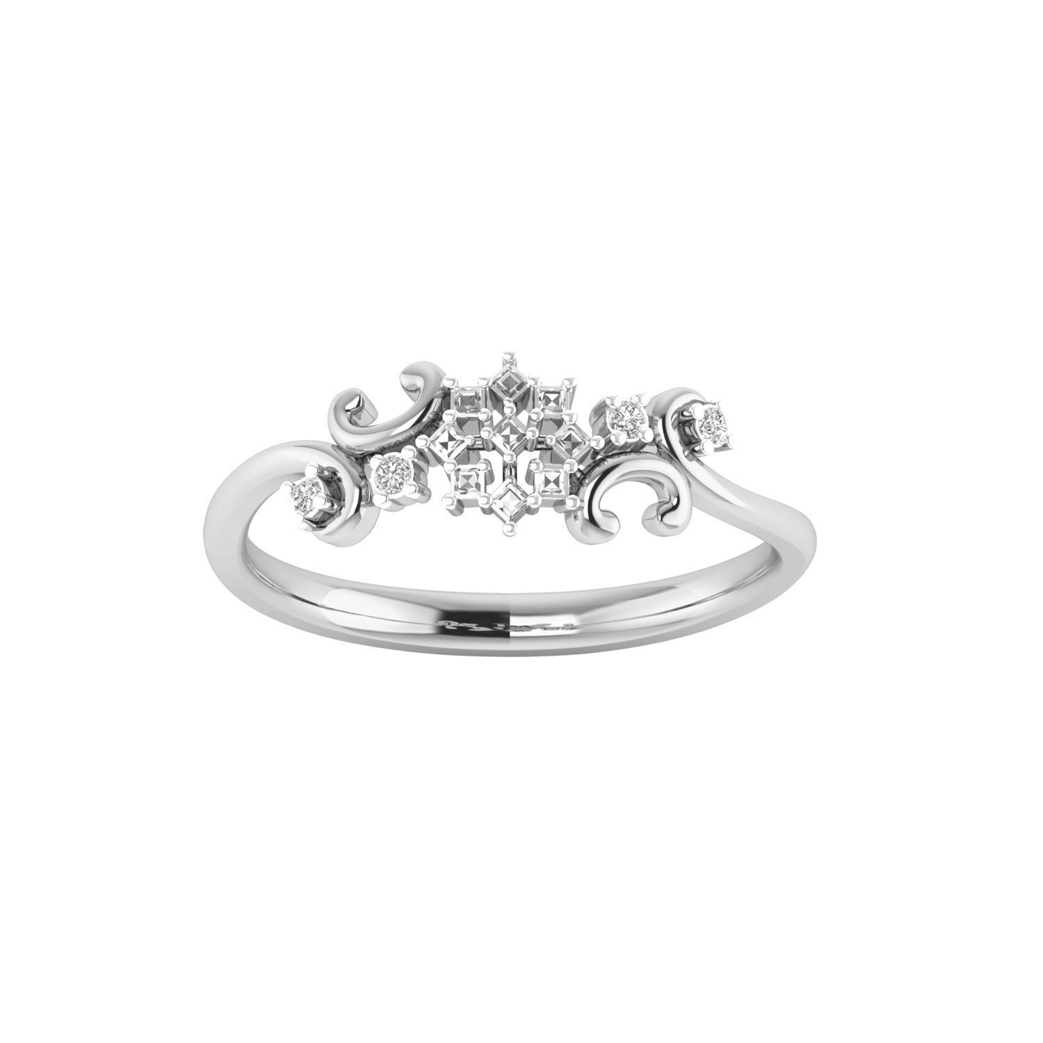 Women ring 3dm stl render detail 3D print model 3D print model_10