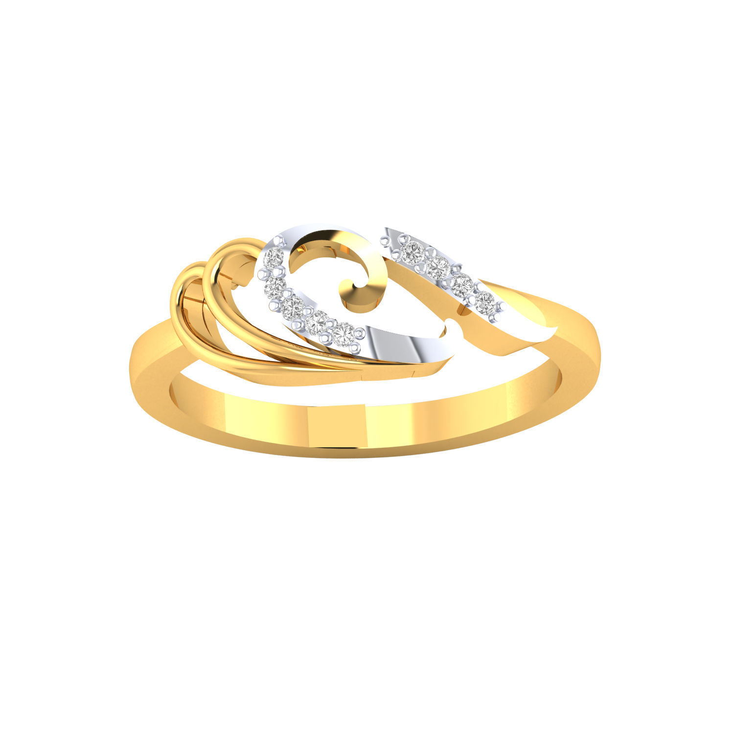 Women ring 3dm stl render detail 3D print model 3D print model_8
