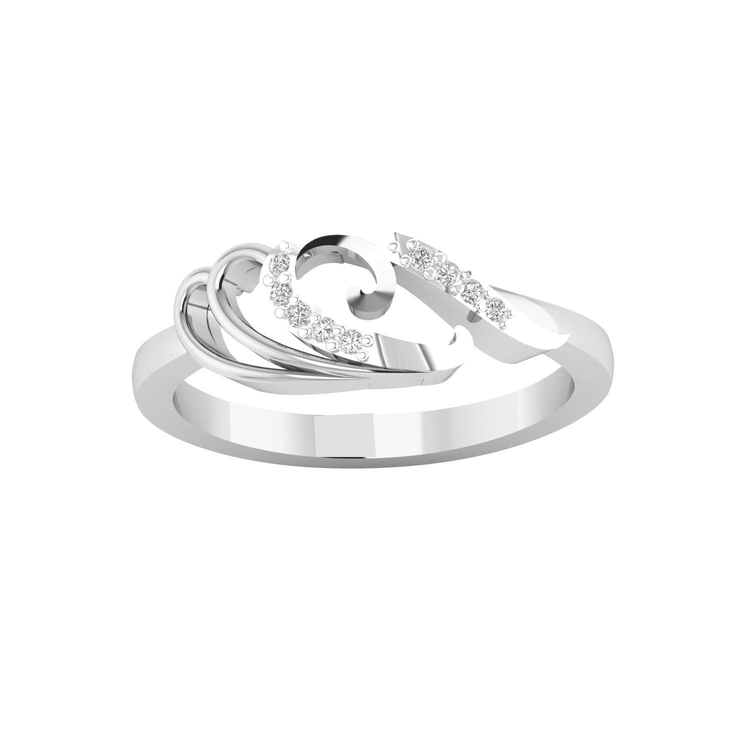Women ring 3dm stl render detail 3D print model 3D print model_10