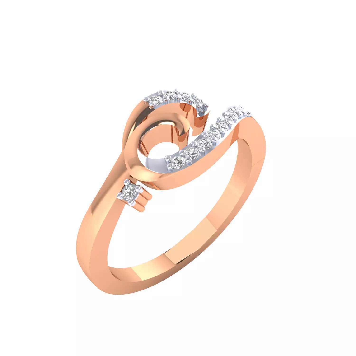 Women ring 3dm stl render detail 3D print model 3D print model_0