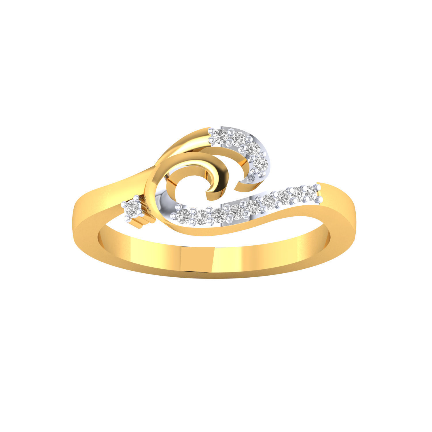 Women ring 3dm stl render detail 3D print model 3D print model_4