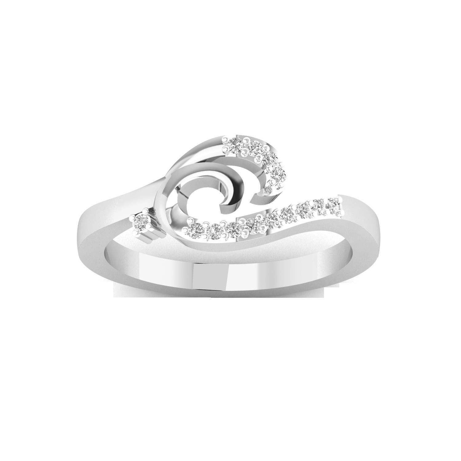 Women ring 3dm stl render detail 3D print model 3D print model_12