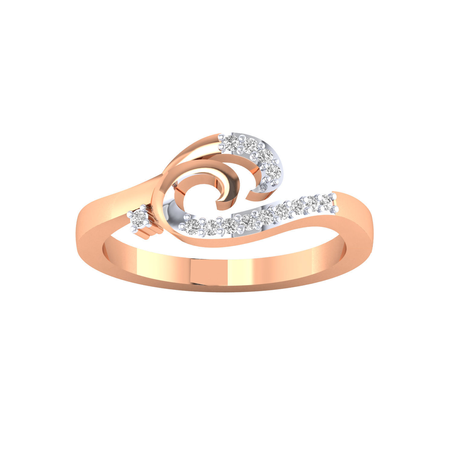 Women ring 3dm stl render detail 3D print model 3D print model_5
