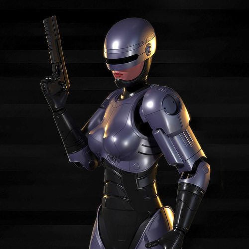 Robocop-Woman 3D model