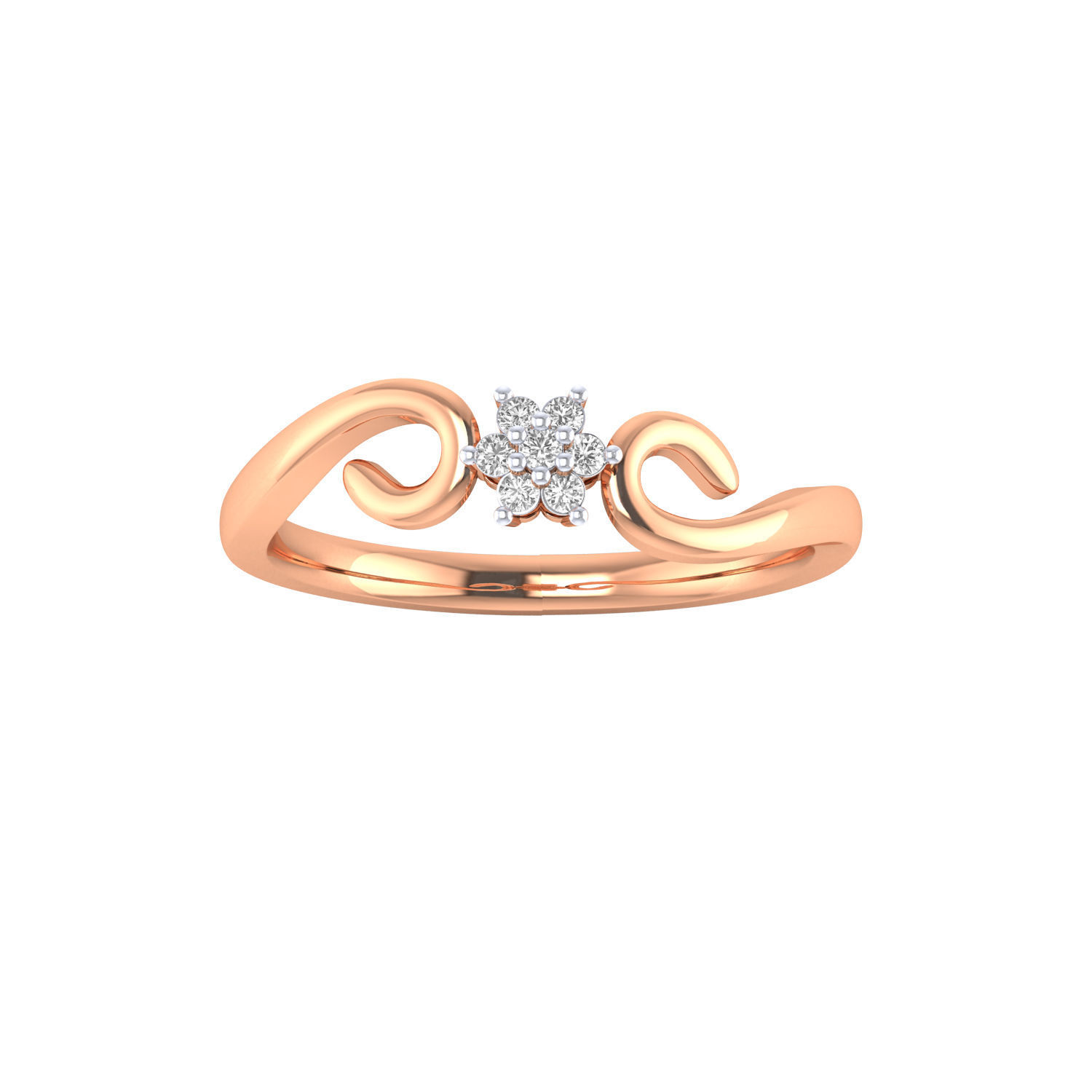 Women ring 3dm stl render detail 3D print model 3D print model_7