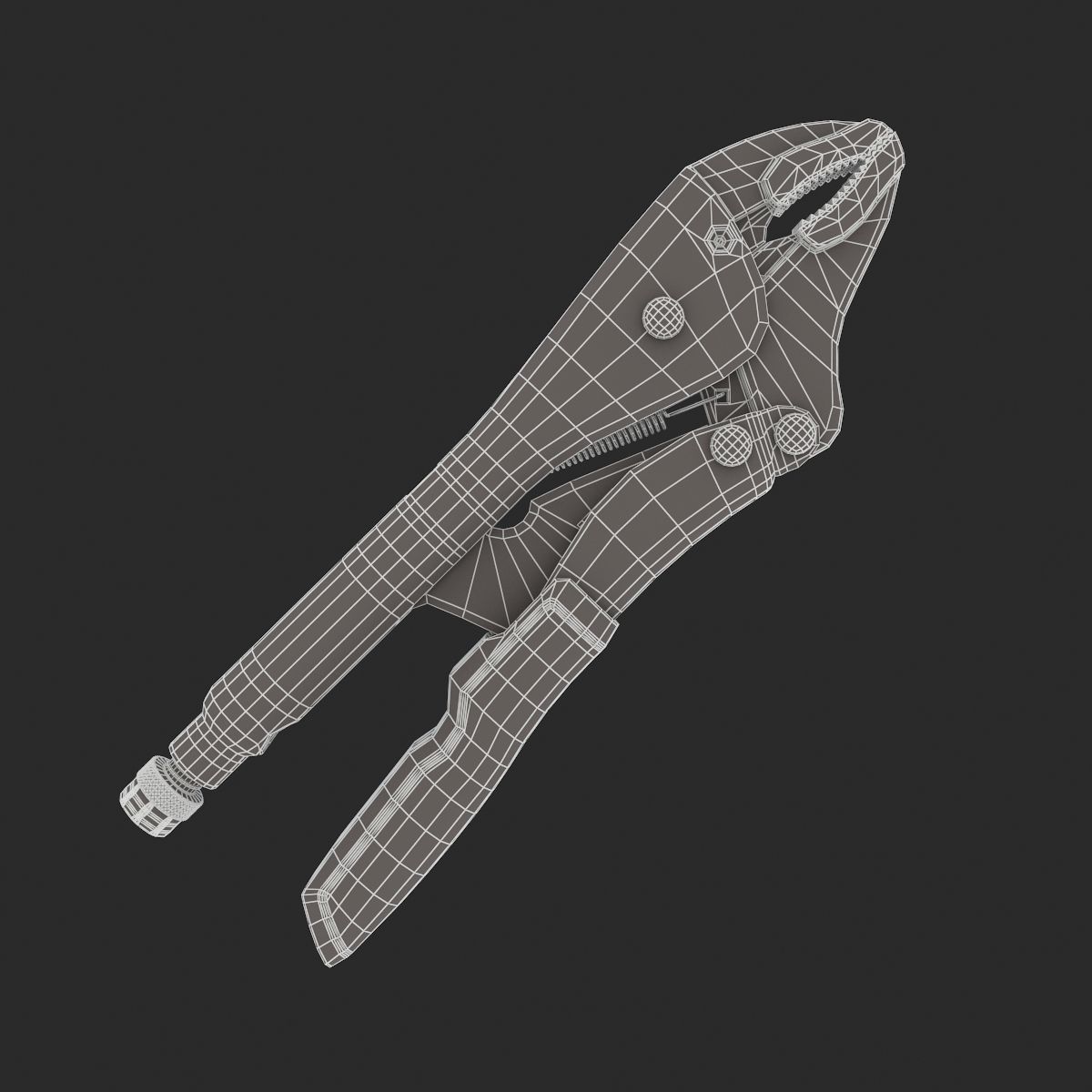 Jaw Pliers 3D model_6