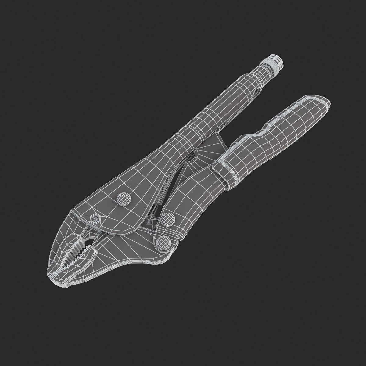 Jaw Pliers 3D model_5