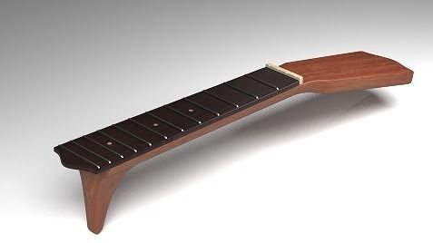 Guitar Neck Low-poly 3D model