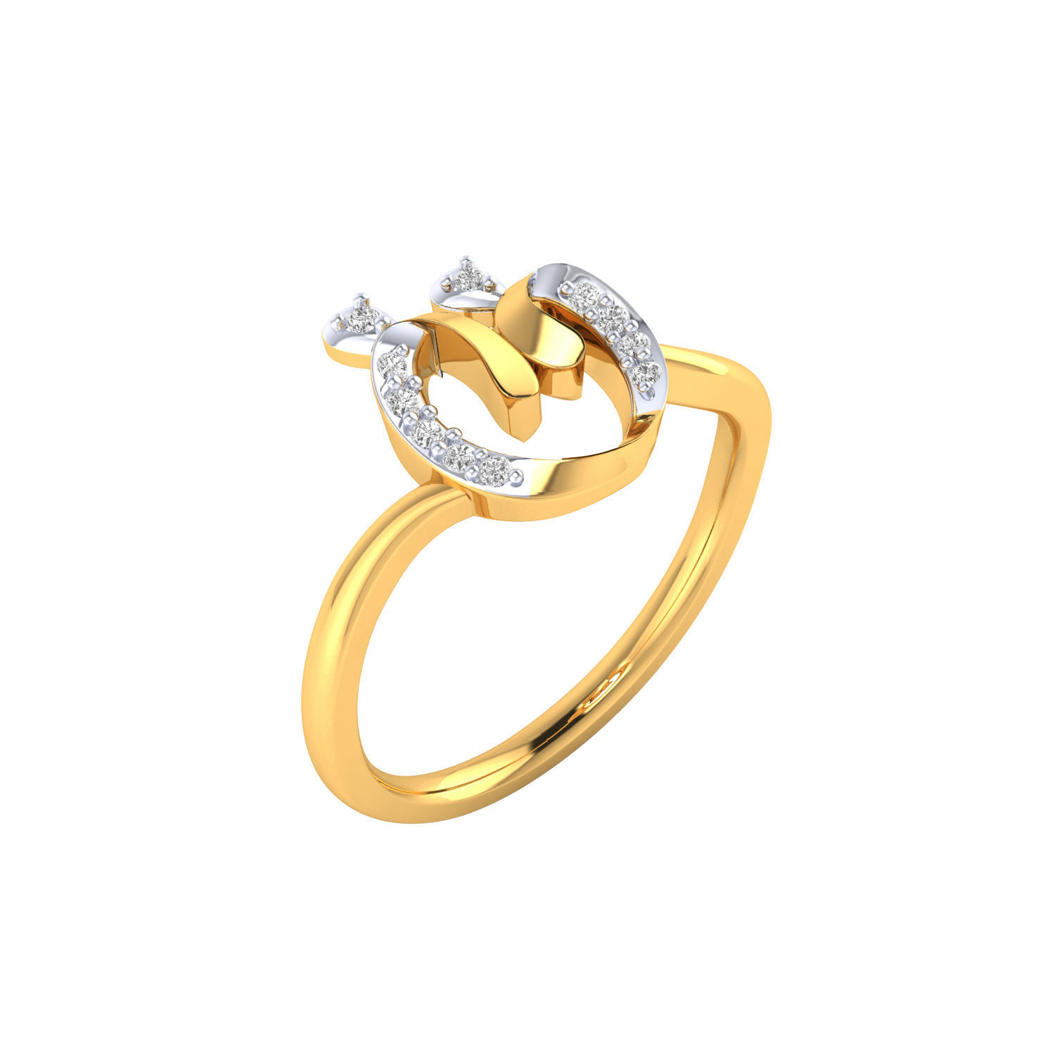 Women ring 3dm stl render detail 3D print model 3D print model_9