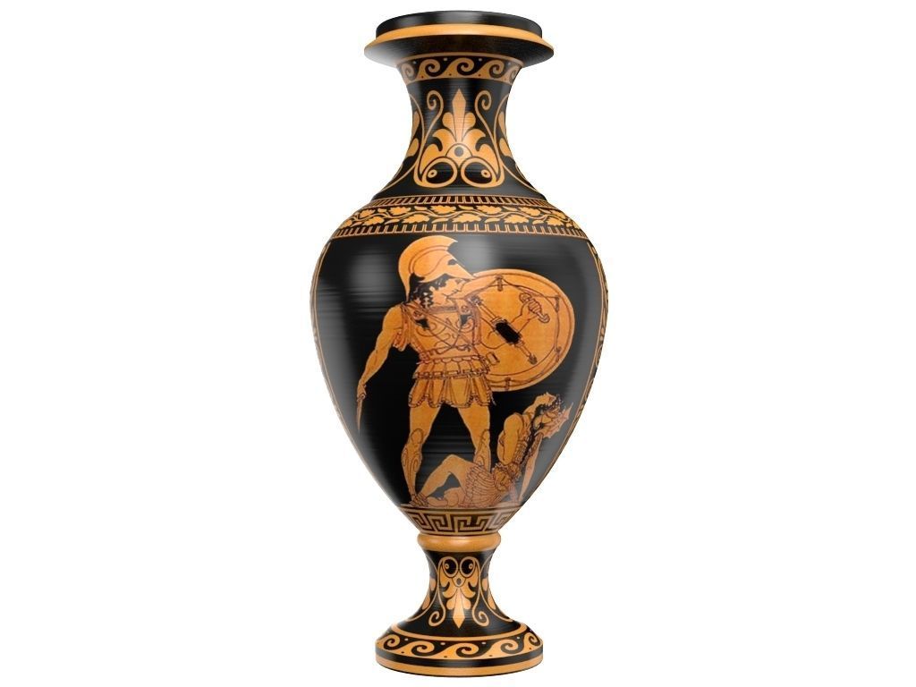 Greek Vase - Ancient Greek Pottery 3D model_4