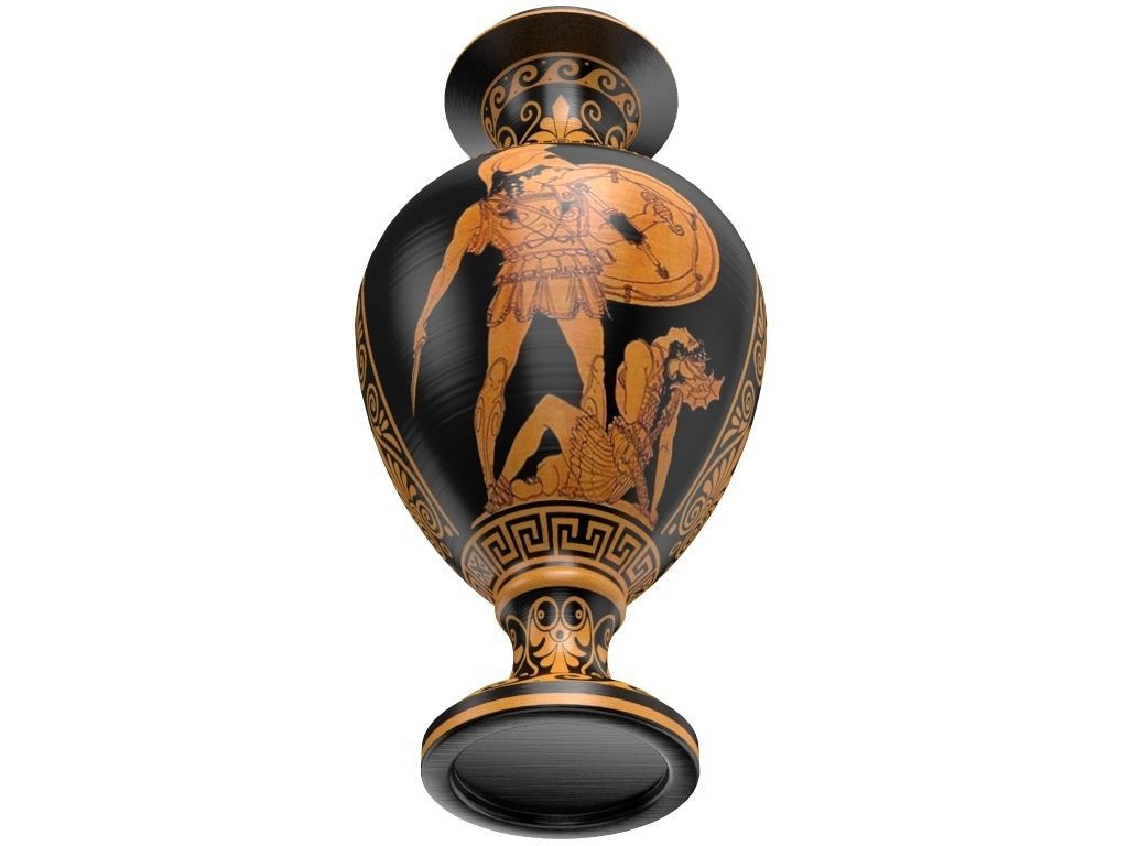 Greek Vase - Ancient Greek Pottery 3D model_10