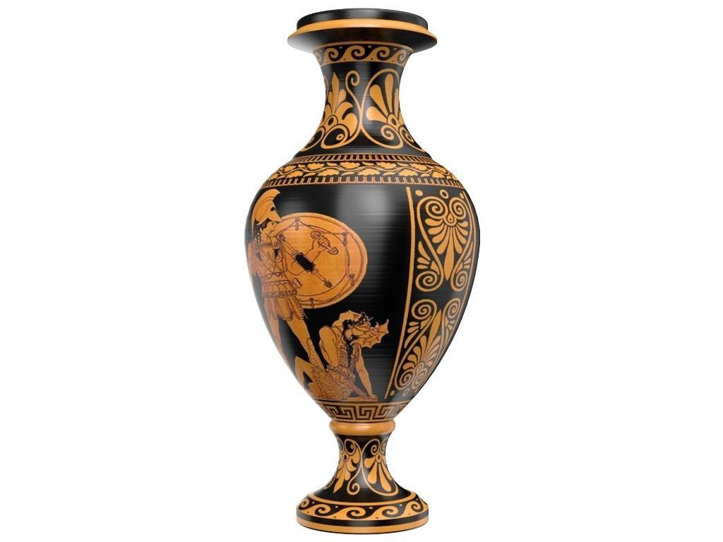 Greek Vase - Ancient Greek Pottery 3D model_5