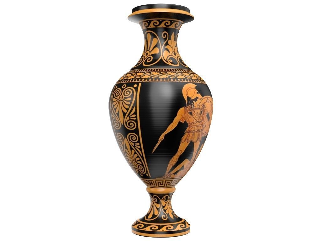 Greek Vase - Ancient Greek Pottery 3D model_3