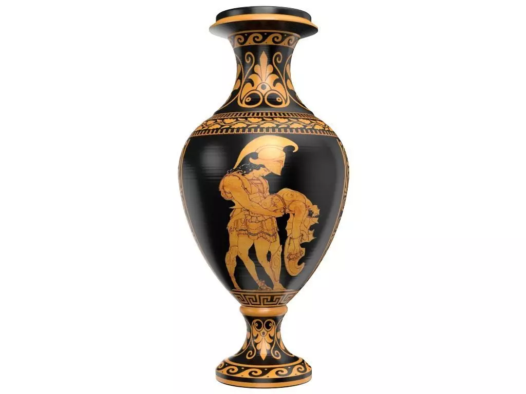 Greek Vase - Ancient Greek Pottery 3D model_0