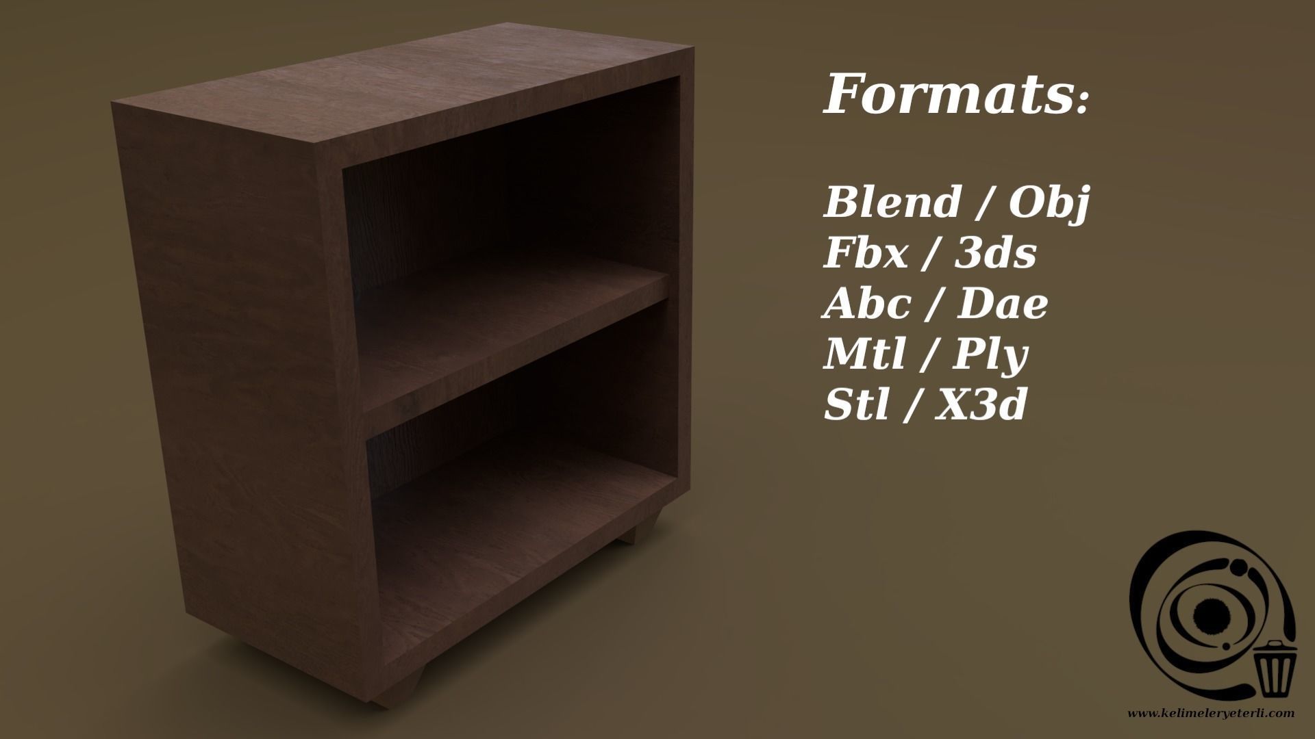 Console Table 06 Low-poly 3D model_2