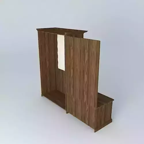 furniture wooden cabinet with mirror