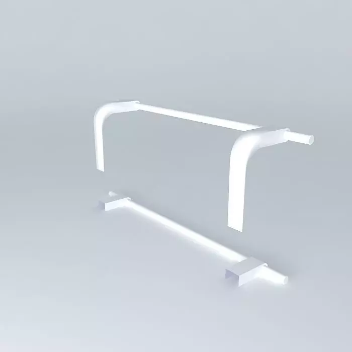 hanger bar with light Free 3D model
