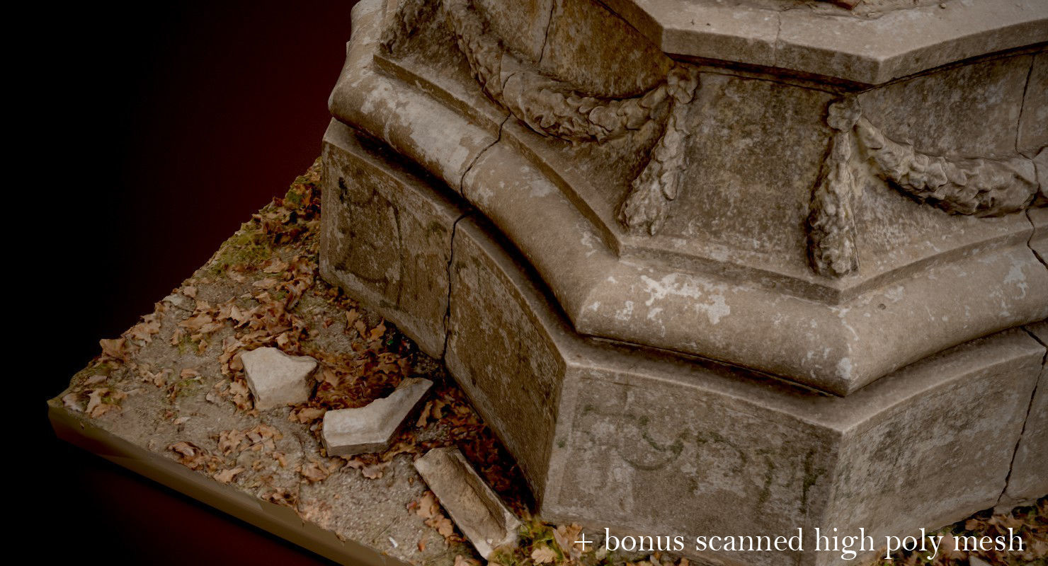 Soviet monument Low-poly 3D model_47