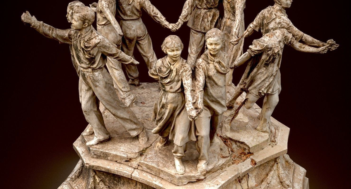 Soviet monument Low-poly 3D model_11