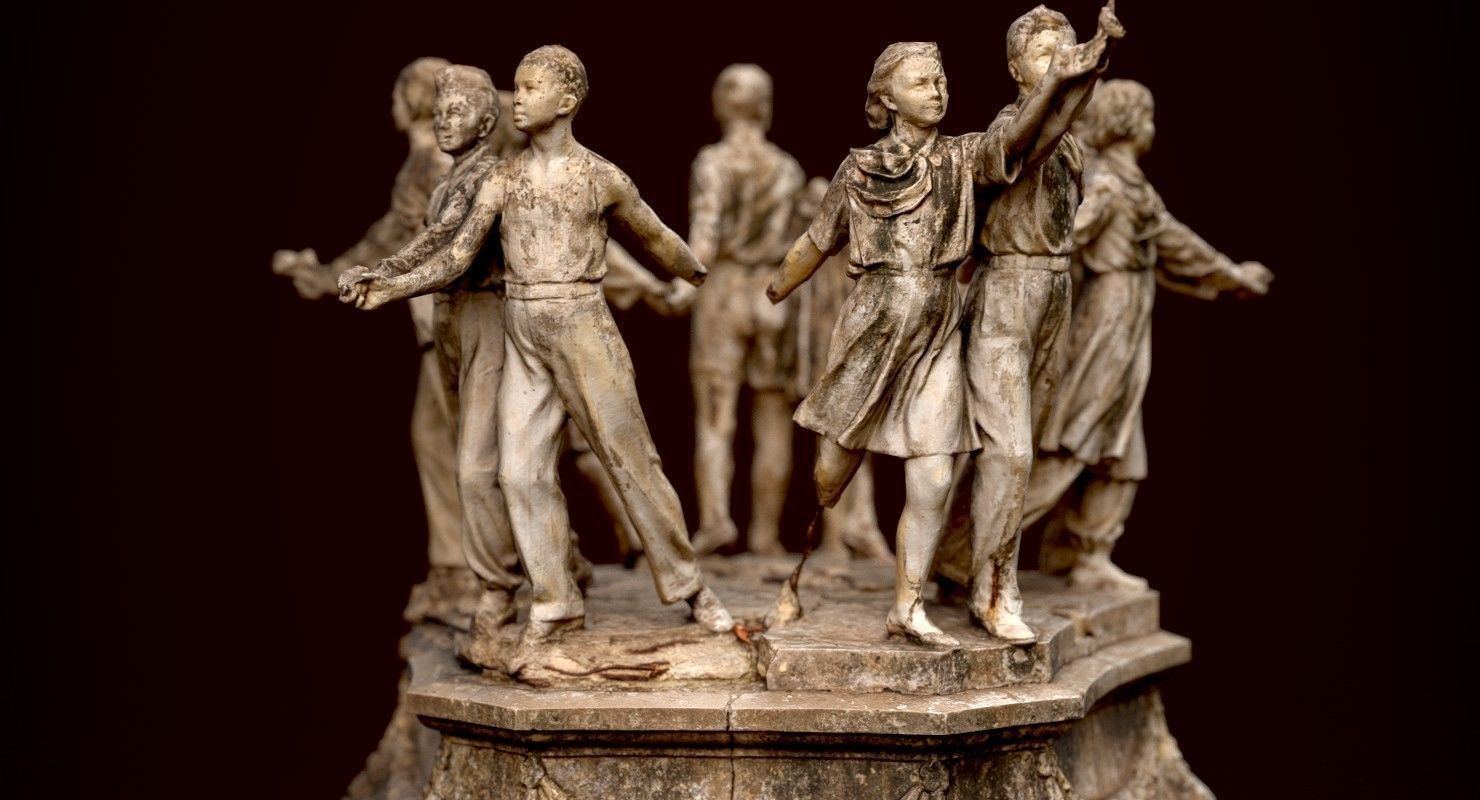 Soviet monument Low-poly 3D model_28