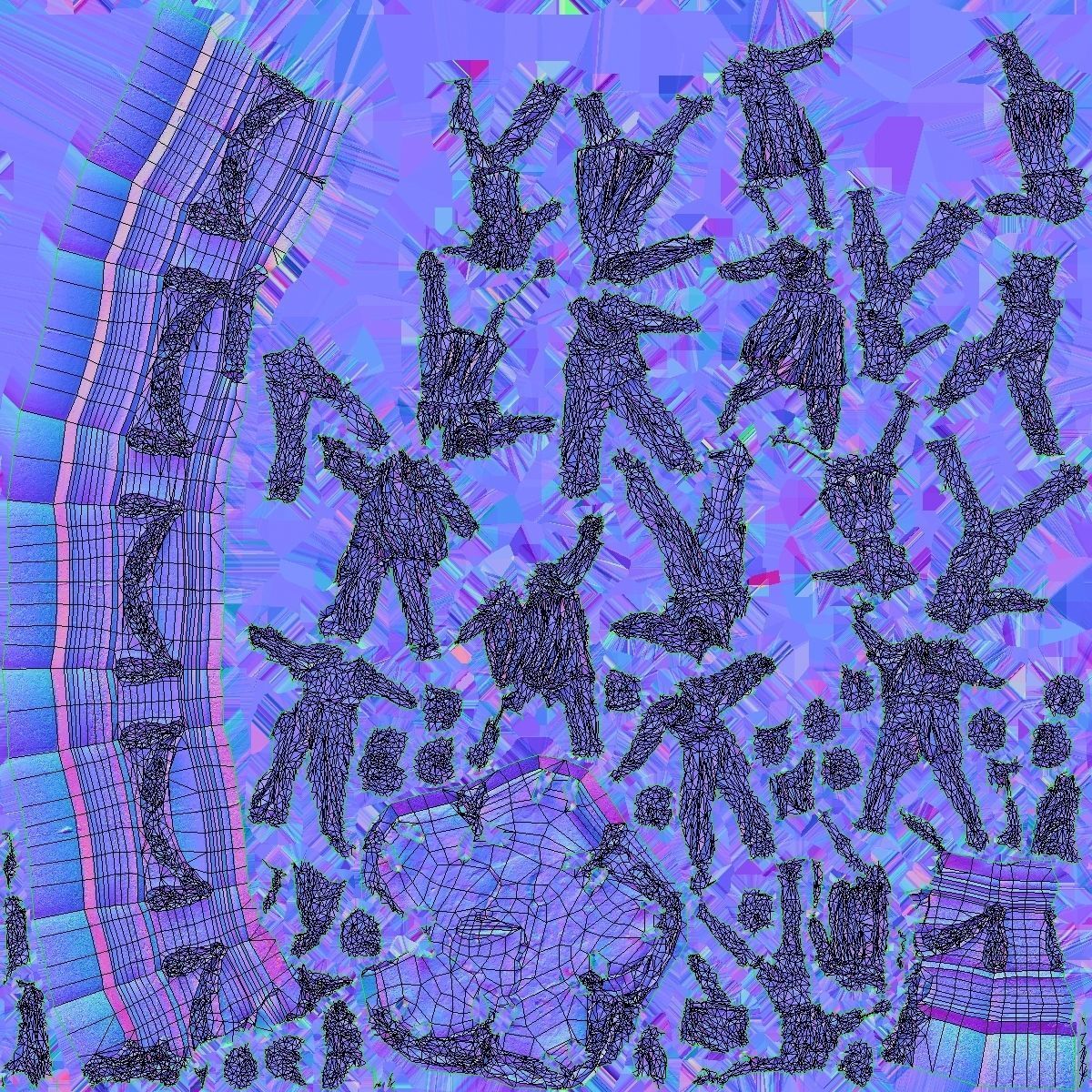 Soviet monument Low-poly 3D model_45