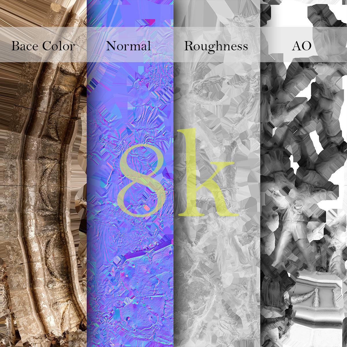 Soviet monument Low-poly 3D model_43