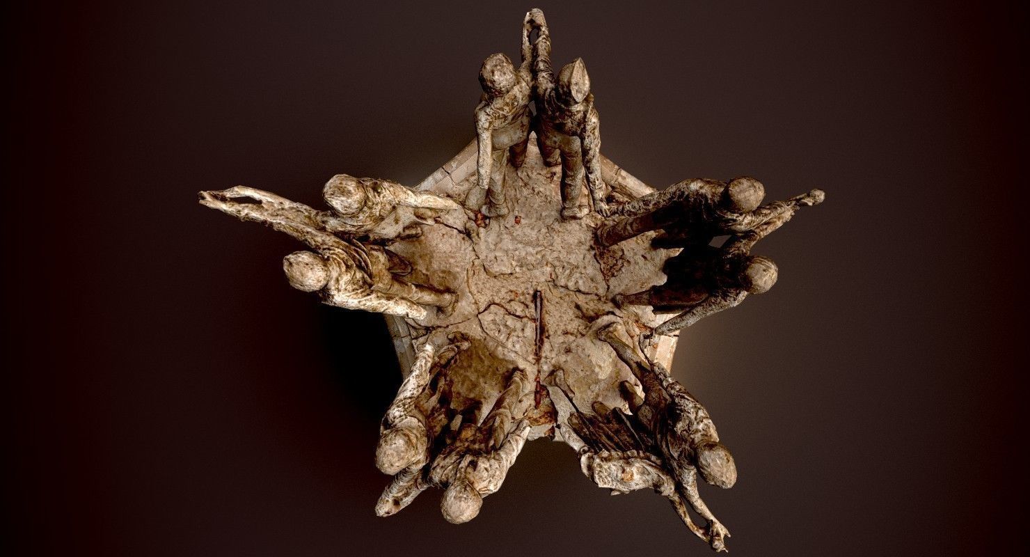 Soviet monument Low-poly 3D model_4