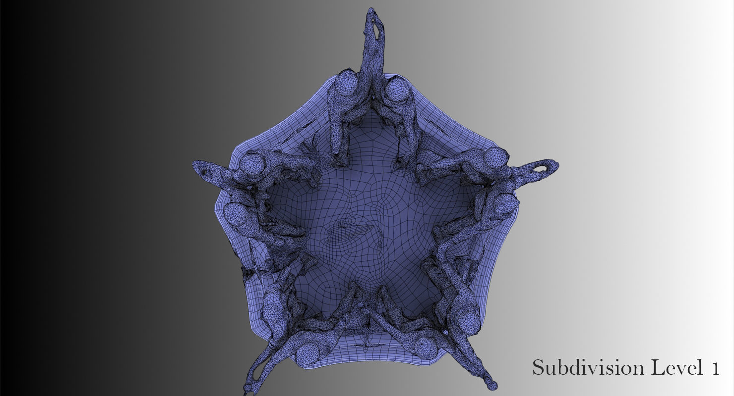 Soviet monument Low-poly 3D model_42