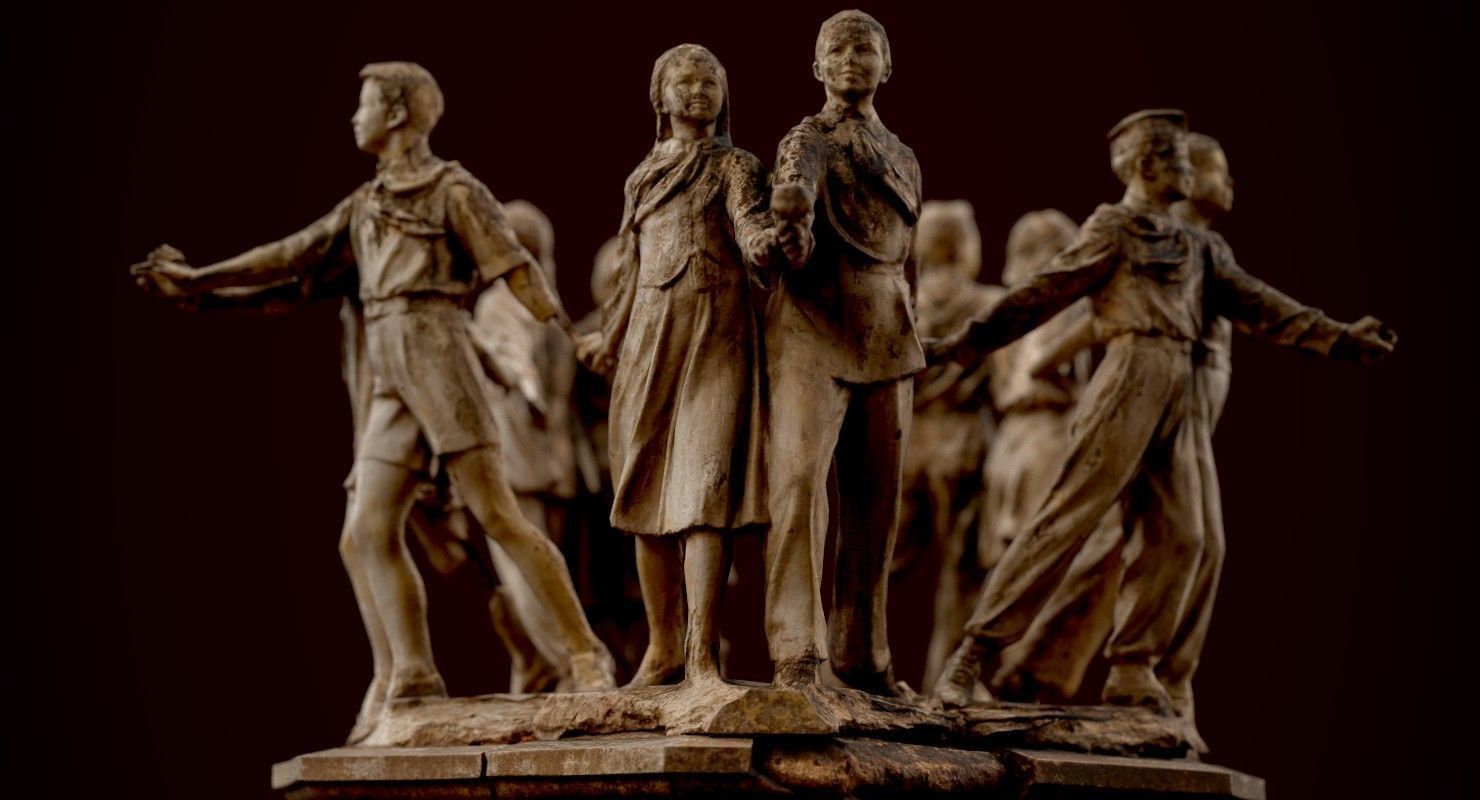 Soviet monument Low-poly 3D model_22