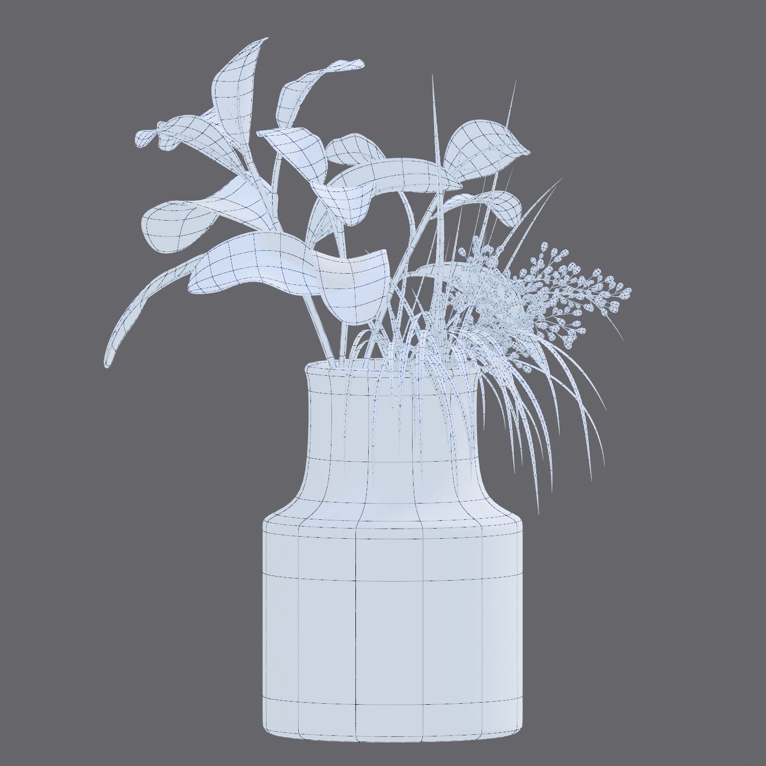 Set of plants 04 3D model_5